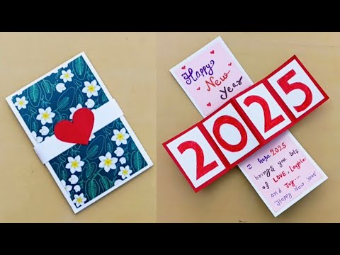 DIY - Happy New Year Card | New Year Greetings Card | Happy new year 2025