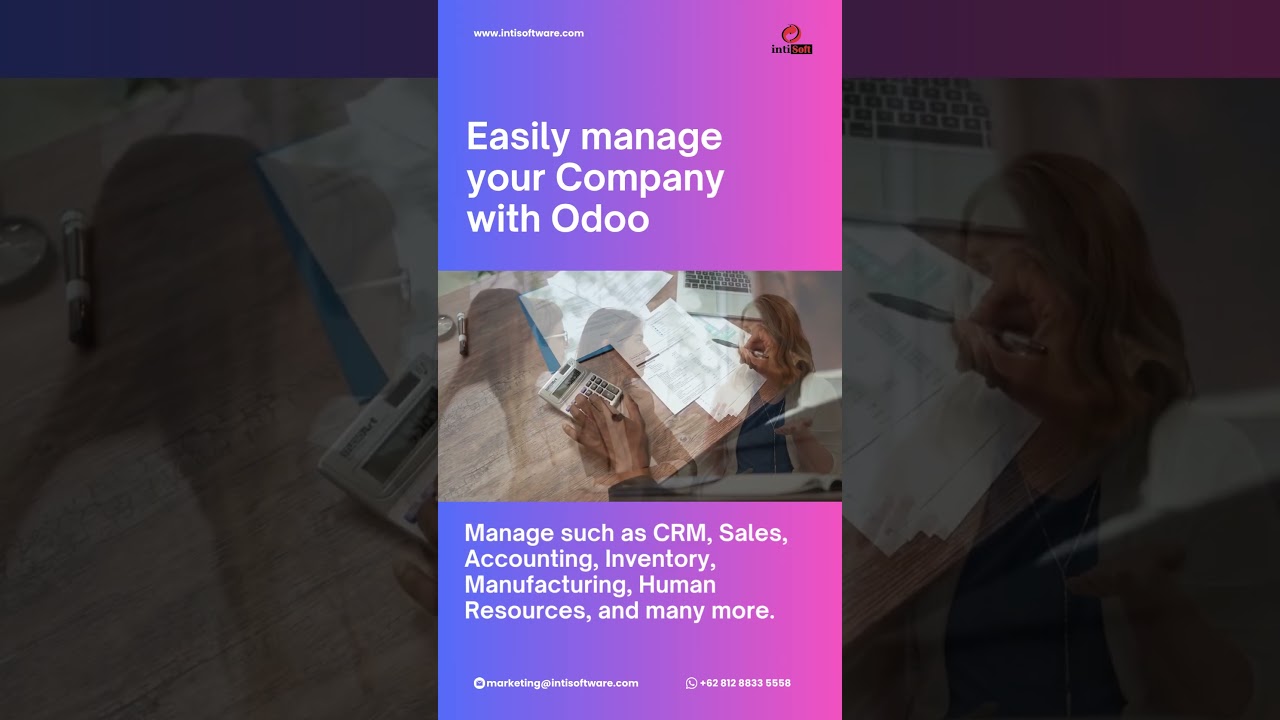Why USE ODOO FOR YOUR COMPANY | 15.08.2023

shorts #bisnis #business #digitalagency #software #softwaredeveloper #itsolutions #itsolutionprovider #itsolutionsforbusiness ...