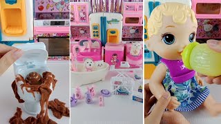 Compilation satisfying with unboxing mini kitchen set ASMR part 40