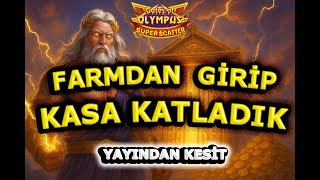 SLOT OYUNLARI TÜRKÇE | GATES OF OLYMPUS SÜPER SCATTER | YAYINDA FARMDAN GİRİP KASA KATLADIK!!