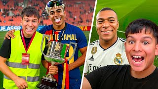 CONOCÍ A LAMINE YAMAL Y MBAPPE.. "Final Barcelona vs Real Madrid Copa Del Rey"