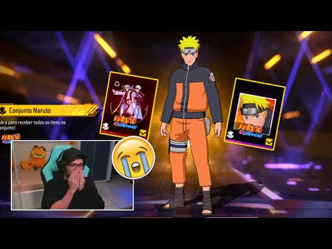 REAÇÃO DO APELAPATO AO PEGAR A SKIN DO NARUTO NO TORRE DE TOKENS DO FRES FIRE, GASTOU TODOS OS DIMAS