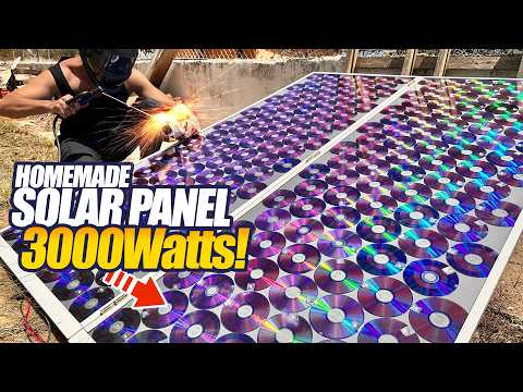 HOMEMADE PHOTOVOLTAIC SOLAR PANEL WITH CDs