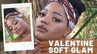 Valentine's day SOFT GLAM LOOK | Princess Oageng