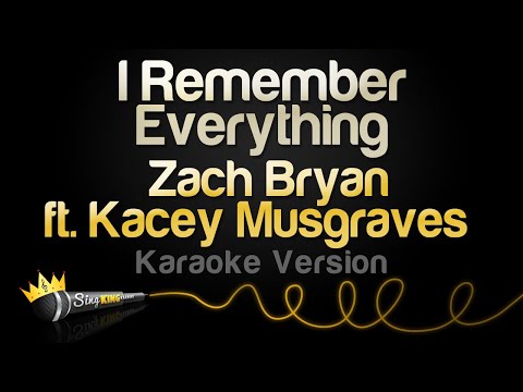 Zach Bryan, Kacey Musgraves – I Remember Everything (Karaoke Version)