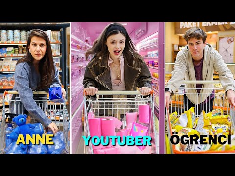 SUPERMARKET OYUNLARI! (ANNE - YOUTUBER - ÖĞRENCİ)