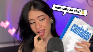 FLERTANDO EM ASMR (cantadas MUITO ruins KKKKK)