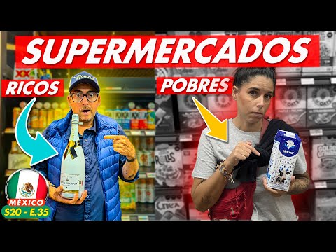 🇲🇽💸 el SUPERMERCADO MÁS LUJOSO de MÉXICO VS el MÁS BARATO 🐀