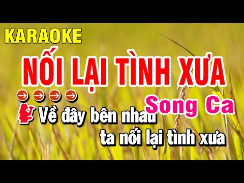 Karaoke Nối Lại Tình Xưa Nhạc Sống Song Ca | Huỳnh Anh