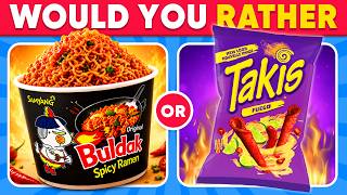 Would You Rather...? VIRAL Food Edition 🍜🍓🔥 Hardest Choices Ever! 🤯 Daily Quiz