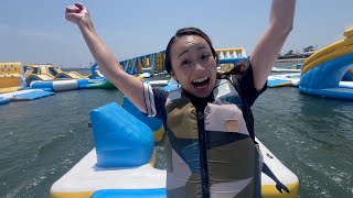 【プロ達の本気】海上アスレチックで本気で遊んだら楽しすぎた！