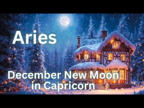 Aries, Powerful Last New Moon of the Year/ December 30, 2024 Intuitive Tarot