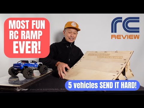 Hangar RC Vector XL mini rc basher jump ramp - Review and test