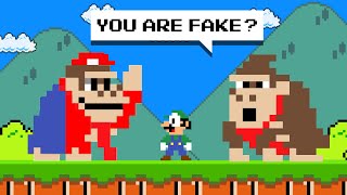 What If Mario can fake anything in Super Mario Bros.?