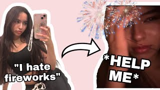 Phonophobic watches fireworks againist her will 😭‼️||Olivia Loren the makeup princess 