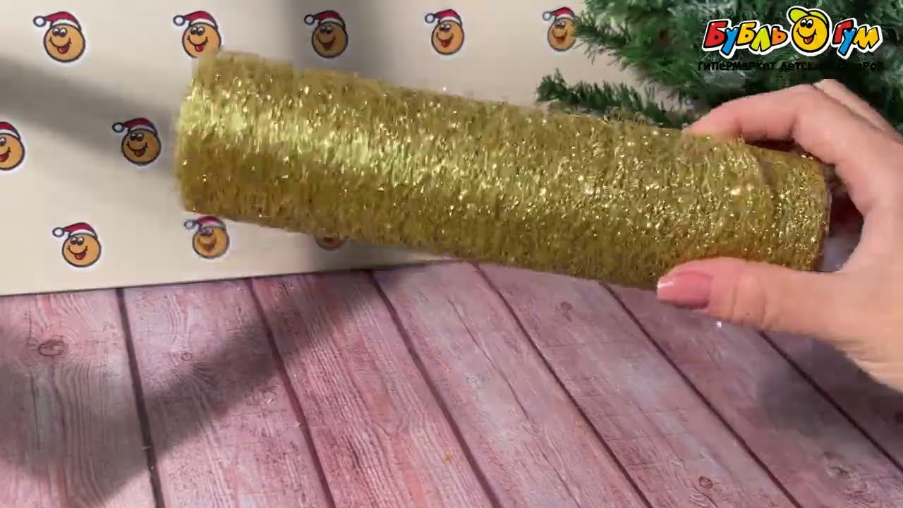 Декор новогодний Lanson goods Паутинка золото 20х270см - видео