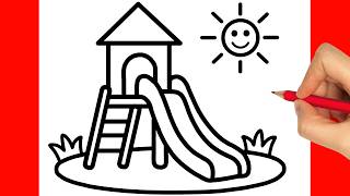 HOW TO DRAW A PLAYGROUND