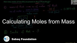 Calculating Moles from Mass