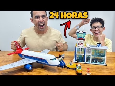 24 HORAS MONTANDO LEGO GIGANTE! Será Que Conseguimos??