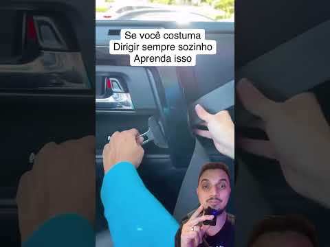 Se você tem o costume de dirigir sempre sozinho, considere aprender esta trava de porta ✅