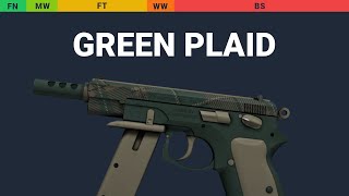 CZ75-Auto Green Plaid Wear Preview