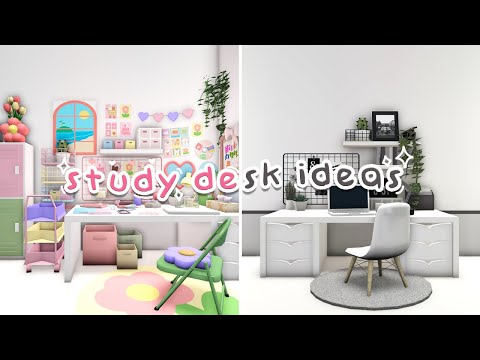 Bloxburg : Study Desk Ideas | New Items Update | Pastel Danish & Minimalist Design