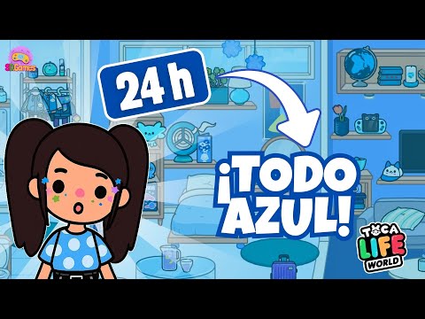 💙 ¡24H TODO AZUL en Toca Life! 🔵 Todo GRATIS 😱