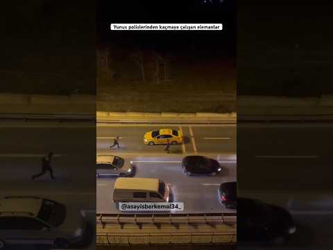 Yunus polislerinden kaçmaya çalışmak!