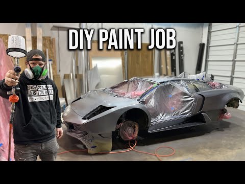 Doing a DIY Paint Job On My Lamborghini Murcielago Just Days Before SEMA!