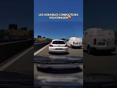 Les horribles conducteurs Volkswagen !  #dashcam #france #route  #voiture