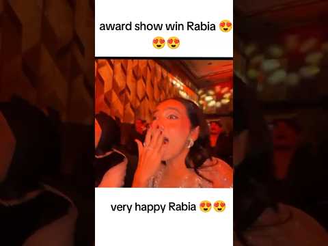 Rabia Faisal Win Award Show In Malaysia #rabiafaisal #awardshow #malaysia #sistrology