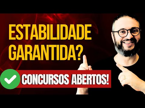 🚀 Conquiste a Estabilidade: Concursos Abertos e Previstos! 🚀