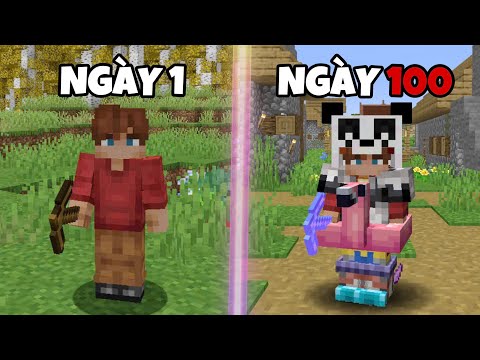 Mình Sinh Tồn 100 Ngày CRAZY CRAFT Trong Minecraft Siêu Khó !!