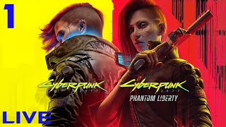 Live | Cyberpunk 2077 Gameplay Part 1 | no commentary