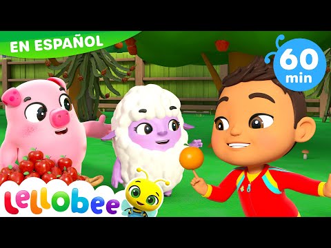 Agita el árbol de manzanas 🍎| Canciones Infantiles🎵| Juega y aprende | Moonbug Español | Lellobee