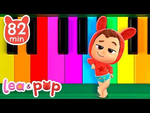 Aprende los animales con el piano de Pop 🎶 Vídeos educativos de Lea y Pop