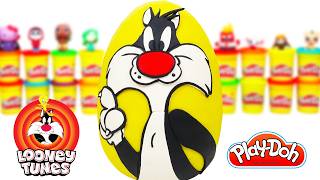 Huevo Sorpresa Gigante del Gato Silvestre de Looney Tunes en Español Latino de Plastilina Play Doh