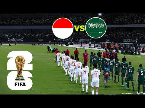 INDONESIA vs SAUDI ARABIA | FIFA World Cup 2026 USA | Full Match All Goals |  PES Gamepla