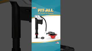 Fit-All Toilet Fill Valve and 2" and 3" Toilet Flapper Kit