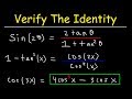Trigonometric Identities and Formulas
