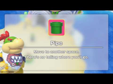 Going to RANDOM Spaces EVERY TURN in Mario Party!!