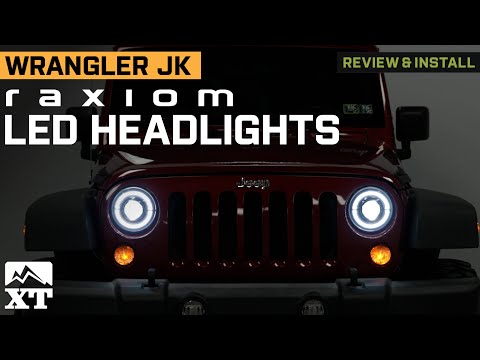 Jeep Wrangler JK Raxiom High Output LED Headlights Review & Install