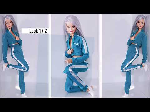 Recreate the Iconic [ Round 6 - SQUID GAME ] Outfits with DIY Techniques 🫰🏻 Barbie Doll Clothes