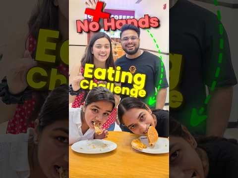 No Hand Eating Challenge✋🏻❌️ Win 2000₹🤩 #funny #challenge #comedy #trending #viralvideo #shortvideo