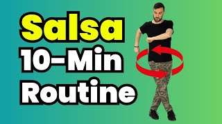 10-Min Salsa Dance Practice & Workout (All Levels)