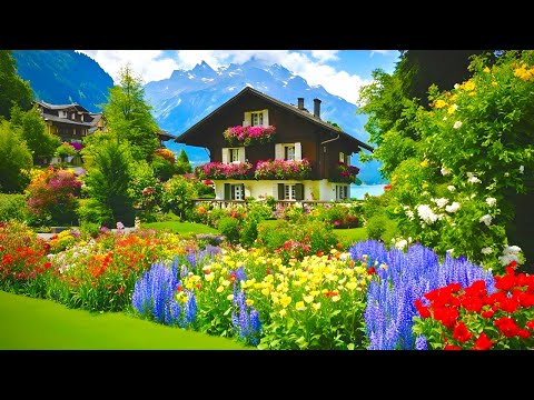 Heavenly Switzerland🇨🇭Beautiful Swiss Village Oberried am Brienzersee