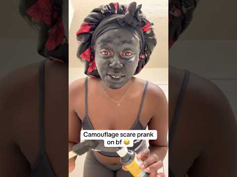 Camouflage scare prank on bf ๐๐๐ญ #shorts