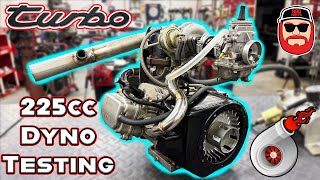 We Turbo Charged a 225cc Mini Bike Engine & Dyno It!!!