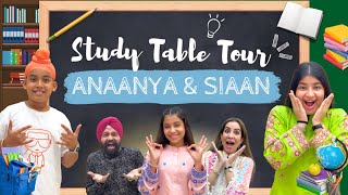 Study Table Tour Of Anaanya & Siaan | Ramneek Singh 1313 | RS 1313 VLOGS