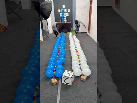 White Vs Blue Pop Balloon Challenge 7